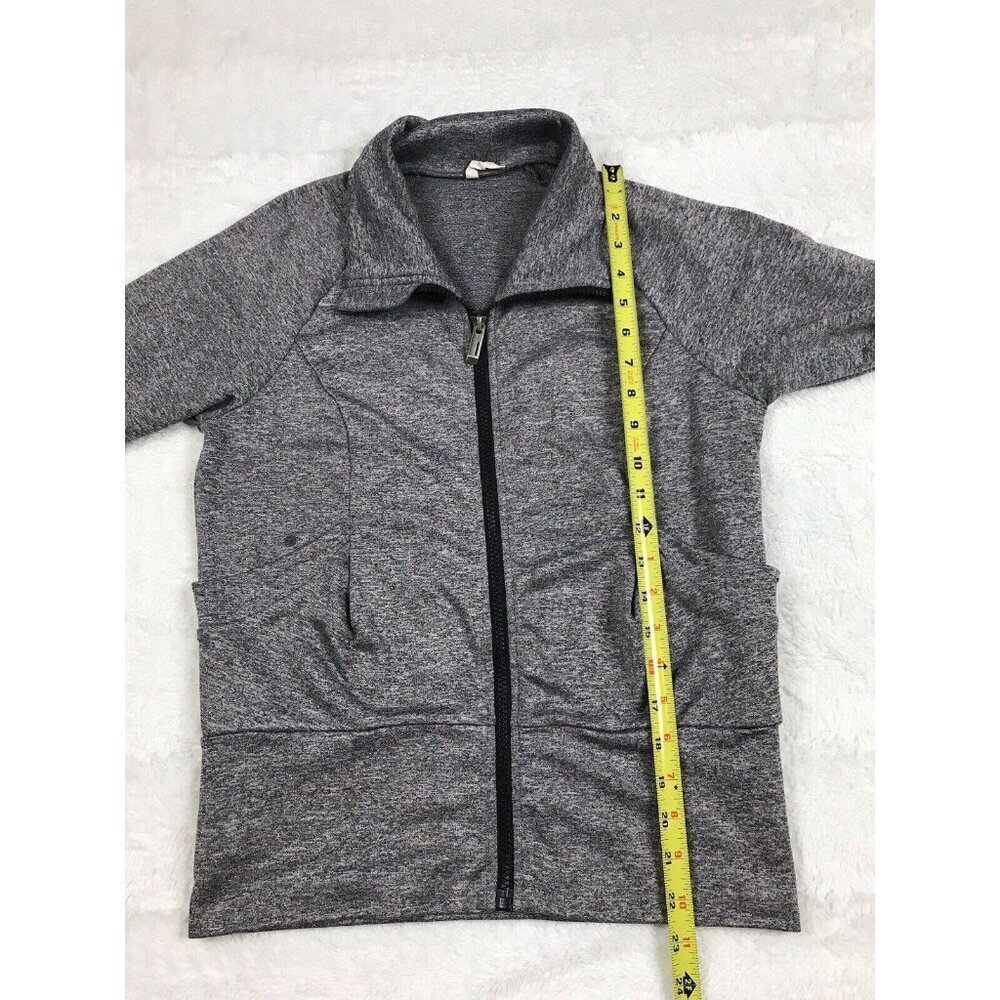 Lucy Womens Athletic Jacket Size XS Gray Full Zip Pockets Sweatshirt - Picture 7 of 7